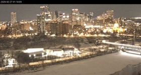 Panoramablick auf die Skyline von Edmonton