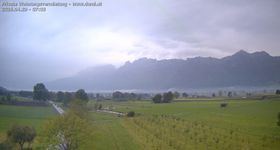 Panoramic view from Feldkirch to Furgglenfirst, Kamor and Hoher Kasten