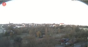 Pirmasens (Rhineland-Palatine): View from museum Dynamikum towards park Strecktal