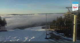 Webcam zeigt die aktuelle Schneelage in Plesivec (Pleßberg) - Abertamy