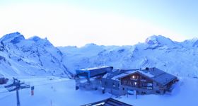 Rothorn Zermatt mit Monte Rosa Massiv