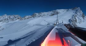 Sölden Rettenbachgletscher: Weltcupstrecke an der Schwarze Schneid Bahn