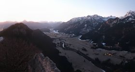 Pfronten: Blick von der Burgruine Falkenstein