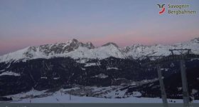 Webcam zeigt die aktuelle Schneelage in Savognin