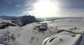 Webcam zeigt die aktuelle Schneelage in Seiser Alm