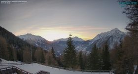 Venet: Skihütte Zams mit Blick nach Westen
