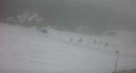 Ski lift and slope at "Bleaml Alm"