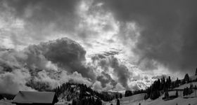 in the village Villars-sur-Ollon