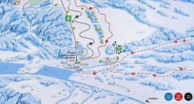 Pistenplan Meander Skipark Oravice