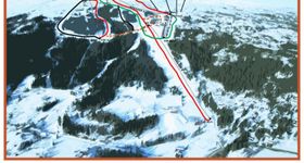 Pistenplan Meråker Alpinsenter