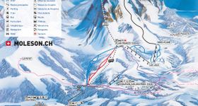 Pistenplan Moleson sur Gruyeres