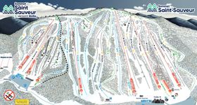 Pistenplan Sommet Saint Sauveur