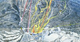 Pistenplan Mont Sainte Anne