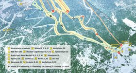 Pistenplan Norefjell