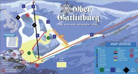 Pistenplan Ober Gatlinburg Ski Resort