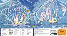 Pistenplan Attitash Resort