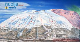 Pistenplan Abisko Nuolja
