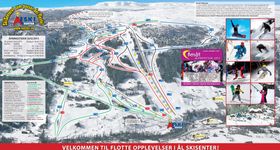 Pistenplan Ål Skisenter