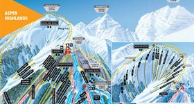 Pistenplan Aspen Highlands