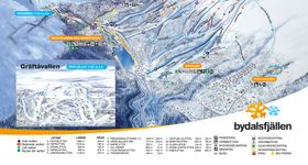 Pistenplan Bydalsfjällen