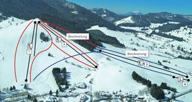 Pistenplan Bernau - Spitzenberg Köpfle