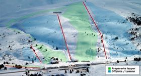 Pistenplan Breimsbygda Skicenter
