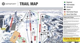 Pistenplan Winsport - Canada Olympic Park Calgary