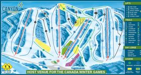 Pistenplan Canyon Ski Resort Red Deer
