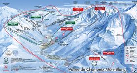 Pistenplan Vallée de Chamonix Mont-Blanc