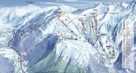 Pistenplan Col de Balme (Vallée de Chamonix)