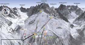 Pistenplan Les Grands Montets (Vallée de Chamonix)