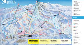 Pistenplan Coronet Peak