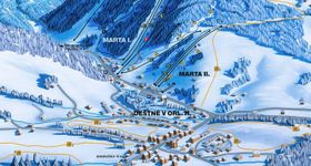 Pistenplan Destne v Orlickych horach