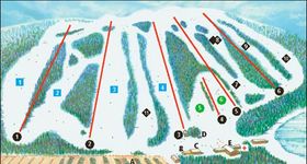 Pistenplan Devils Elbow