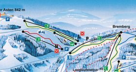 Pistenplan Familienskigebiet Sahnehang