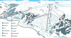 Pistenplan Filefjell