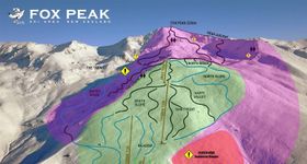 Pistenplan Fox Peak Ski Area