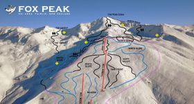 Pistenplan Fox Peak Ski Area
