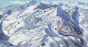Pistenplan Gaissau – Hintersee