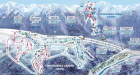 Pistenplan Gazprom Mountain Resort Laura