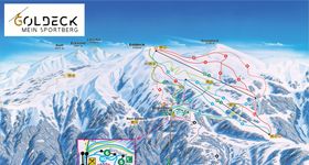 Pistenplan Goldeck