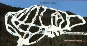 Pistenplan Harper Mountain