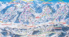 Pistenplan Hauser Kaibling (4-Berge-Skischaukel)