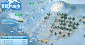Pistenplan HEI park Tosovice