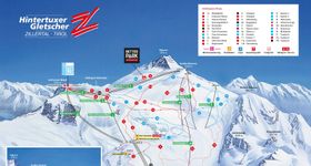 Pistenplan Hintertuxer Gletscher