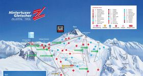 Pistenplan Hintertuxer Gletscher