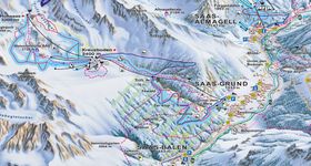 Pistenplan Saas-Grund – Hohsaas