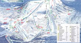 Pistenplan Idre Fjäll