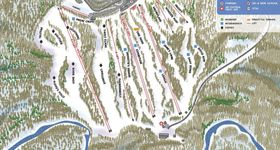 Pistenplan Jack Frost Ski Area