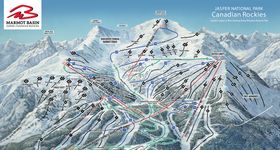 Pistenplan Ski Marmot Basin – Jasper